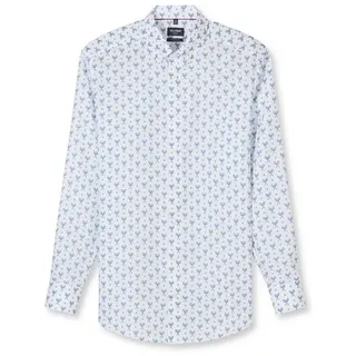 Olymp Businesshemd OLYMP Luxor, Modern Fit, Button-down weiß 46