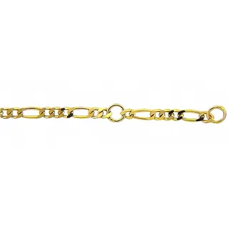 Fußkette ADELIA ́S "Damen Goldschmuck 333 Gold Figaro Fußkettchen 25 cm", gold, Fußketten, Damen, Gold, 25 cm 333 Gold Goldschmuck für Damen