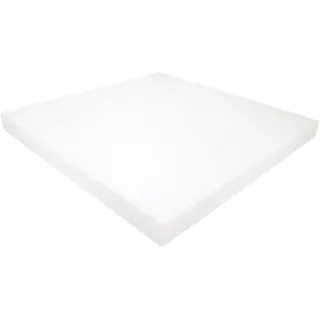 polstereibedarf-online Schaumstoff Kissen Weiß 50cm x 50cm RG 40/55 hohe Festigkeit (50 x 50 x 4 cm)