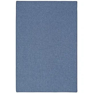 Snapstyle Feinschlingen Veloursteppich 80 x 160 cm Dunkelblau
