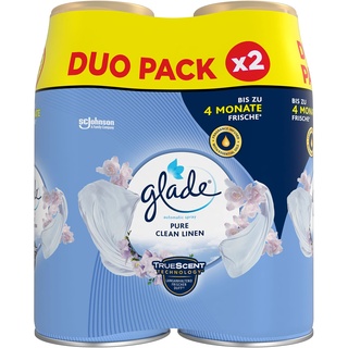 Glade (Brise) Automatic Spray Nachfüller, Raumduft, Pure Clean Linen, 2er Pack (2 x 269 ml)