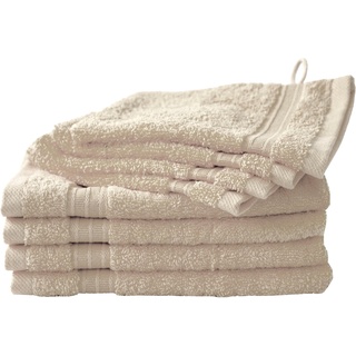 Handtuch Set DYCKHOFF "Siena" Handtuch-Sets Gr. 8 tlg., beige (champagner) Handtücher Badetücher Handtuchset in tollen Unifarben