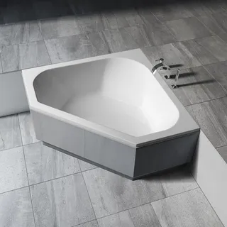 Kronenbach Cube Eckbadewanne 145 x 145 cm, Badewannen, weiß