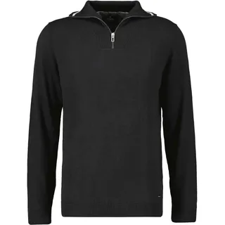 Rundhalspullover RAGMAN, Herren, Gr. 56, schwarz, Strick, 95% Baumwolle, 5% Kaschmir, Pullover Rundhalspullover