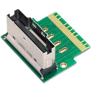 cablecc PCI-E Slimline SAS 4.0 SFF-8654 8i 74pin auf SFF-8654 74pin Stecker auf Buchse Extender Adapter Abgewinkelte Testwerkzeuge