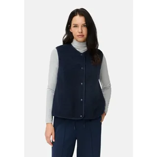 Camel Active Fleece-Weste mit Knopfverschluss in Dunkelblau | Gr.: 34