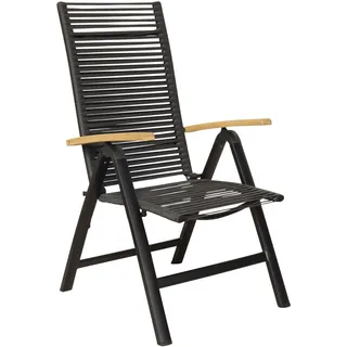 LC Garden Toronto Klappsessel 55 x 70 x 106 cm schwarz 2 St.