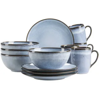 Mäser Smoky's Frühstücksset 12-tlg. blau
