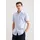 Schwarze Rose Herren Gr M 39 normale Ärmellängen blau 100 Leinen bedruckt slim fit Hemden Slim 1/2 Kentkragen Druck