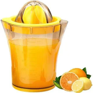 Manuelle Zitruspresse - Zitronenpresse - Zitruspresse - Zitronenpresse - Limettenpresse - Orangensaftpresse - Mit Messbecher - Für Orange, Zitrone... - Orange
