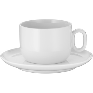 Cappuccino-Tassen-Set WMF BARISTA (LBH 16,30x16,30x10,70 cm) - weiß