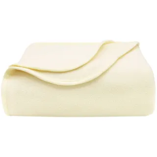 ZOLLNER Kuscheldecke 130 x 170 cm Weiß
