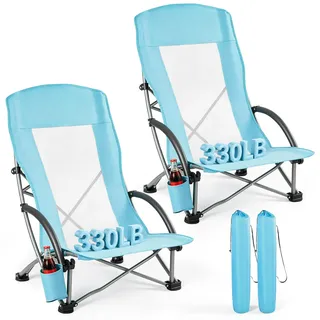 Vevor Campingstuhl Faltstuhl Blau