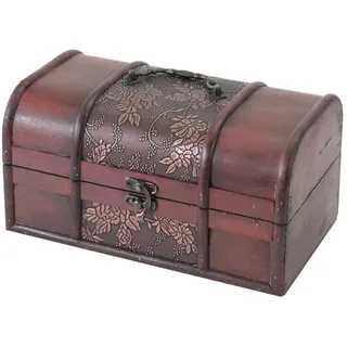 HMF 6411-125 Schatztruhe aus Holz 25 x 15 x 13 cm 1-tlg. braun
