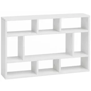 Wohnling Wandregal 75 x 51 x 16 cm Weiß