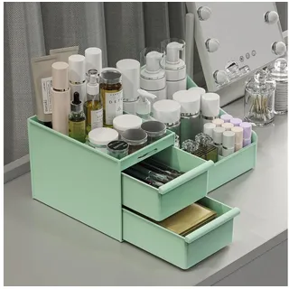 luxuskollektion Kosmetik Organizer Schubladen Schminktisch Badezimmer 1-tlg. Grün