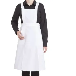 Schwestern-Schürze "01/21" 65cm - Weiß