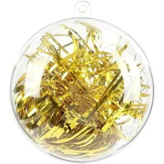 Minkurow 20 Stück Weihnachtskugeln, 8 Cm, Durchsichtiger Kunststoff, Befüllbare Kugeln, Dekoration, Ideal Für Weihnachtsbäume, Ostern, Geburtstag, Hochzeit, Dekorative Ornamente, Badekugel