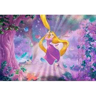 KOMAR Fototapete "Rapunzel" Tapeten Gr. B/L: 368 m x 254 m, Rollen: 8 St., lila (lila, blau) Fototapeten Comic