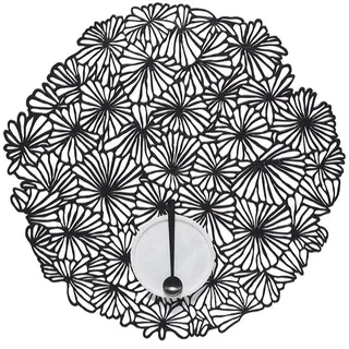 Chilewich, Tischset, Tischset Daisy Ø 38 cm, Schwarz (1 Stk., 38 x 38 x 38 cm)