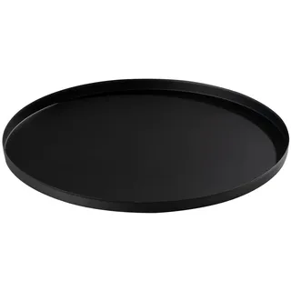 Deko-Tablett Ø 30 cm TABLON, Schwarz matt - Ø 30 cm - Eisen