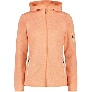 CMP Damen Unterjacke Kapuzen Fleecejacke Strick, Größe 34 in Pink 03