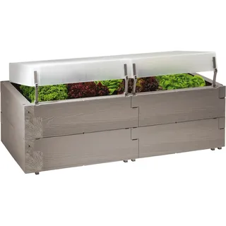 Juwel Timber 2in1 inkl. Thermohauben 130 x 60 x 51 cm grau