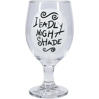 Nightmare Before Christmas Glühendes Glas im Dunkeln - Offiziell lizenziert, Tödliche Nachtschatten-Tasse für Halloween & Jack Skellington-Fans, 350 ml (11,8 Fl Oz)
