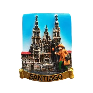 Santiago Chile Kühlschrankmagnet Reise Souvenir Kühlschrank Dekoration 3D Magnetaufkleber Bastelkollektion