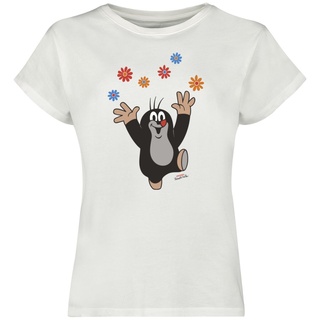 Der kleine Maulwurf T-Shirt - Der kleine Maulwurf - Happy - Flowers - S bis XXL - für Damen - Größe L - multicolor  - EMP exklusives Merchandise! - L