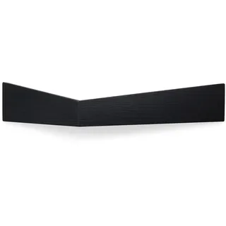 Woodendot Wandregal, Schwarz, Holz, Dreieckig, 57x10x15 cm, FSC 100%, Wohnzimmer, Regale, Wandregale