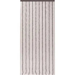 CONACORD Vorhang Flauschi silber-weiß 90 x 200 cm