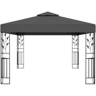 vidaXL Pavillon Doppeldach 3 x 4 m anthrazit