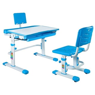 OXM Candy Schreibtisch und Stuhl Set Blau 79 x 78,5 x 57 cm