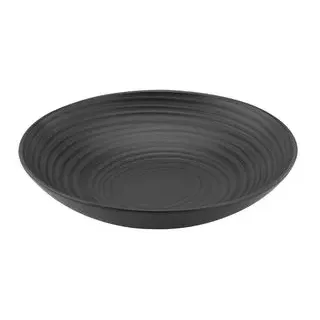 6er-Set CreaTable Suppenteller Lava Stone Ø 22 cm Steinzeug Schwarz