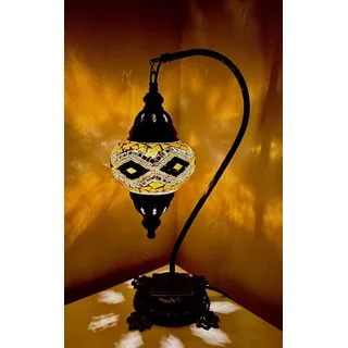 Mosaiklampe Mosaik - Stehlampe M Tischlampe orientalische lampe mosaic lamp GOLD