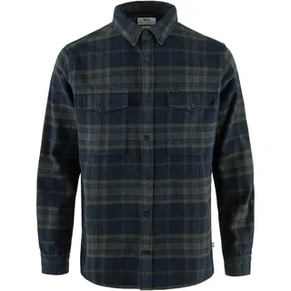 Fjällräven Övik Twill Langarmhemd Dark Navy / Basalt M