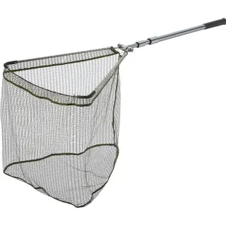 Cormoran Klappkescher 6247-3 70x70cm 310cm 3-teilig gummiertes Netz Angelkescher