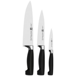 Zwilling Messer-Set Messerset 3-tlg. VIER STERNE, Schwarz, Metall schwarz