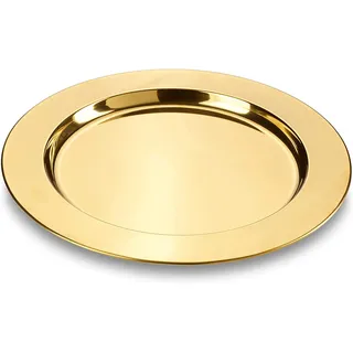 Platzteller Set 2tlg aus Edelstahl - gold