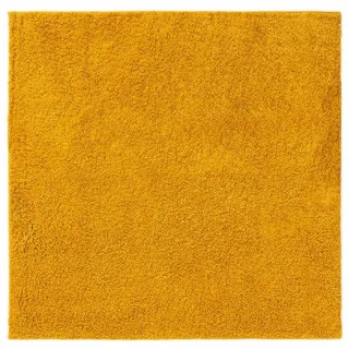 Interiyou Hochflor-Teppich Sofia, Quadratisch, Höhe: 31 mm, Teppich Wohnzimmer, Schlafzimmer, Kunstfell, Fellteppich, Rutschfest gelb Quadratisch | 200 cm x 200 cm x 31 mm