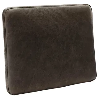 Livetastic Zierkissen Spring, Fango, Leder, Echtleder, Anilinleder, Füllung: Schaumstoff, rechteckig, 52x42x7 cm, Made in EU, hochwertige Qualität, Wohntextilien, Kissen, Dekokissen