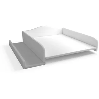 regalik Wickelaufsatz für Waschmaschine – Wickelauflage 60x70 cm – Laminierte Holzplatte – Weiß – 82x72x10 cm – Sicherer & Platzsparender Wickeltischaufsatz