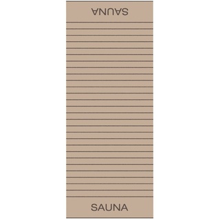 CAWÖ Saunatuch - C Balance, 80x200 cm, Walkfrottier, Baumwolle, Streifen Sand