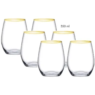 Pasabahce Amber Golden Touch Longdrink Glas 0,35 l 6 St.