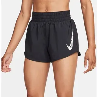NIKE Damen Shorts One Dri-FIT Mid-Rise 3", Größe M in Schwarz Schwarz
