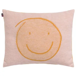 David Fussenegger Kissen gefüllt Juwel 'Happy Faces' 30 x 40 cm Hellorange
