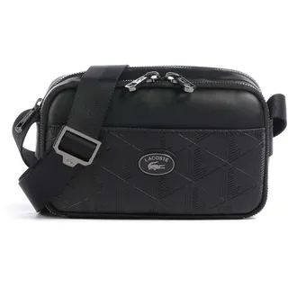 Lacoste Nomogramme Umhängetasche Leder Black