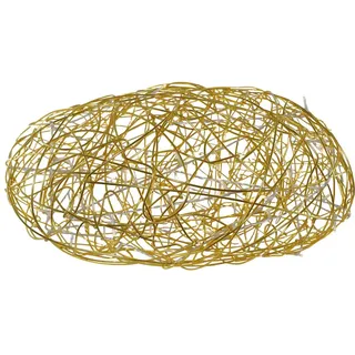 LED-3D-Stein 'Galax Stone', Gold, Alu, 30x55 cm - Beige