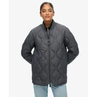 Superdry für Damen. W5011931A Jacke Kurz Steppfutter grau (M), Lässig, Polyester